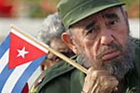 Fidel Castro under en 1 maj-parad 2005.