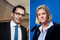Bankföreningens vd Hans Lindberg tänker ta strid mot finansminister Magdalena Andersson om en planerad löneskatt för banker.