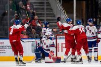 Tjeckien slog ut USA i JVM i ishockey.