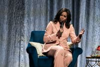 USA:s tidigare första dam Michelle Obama framträdde på Royal Arena i Köpenhamn på tisdagskvällen.
