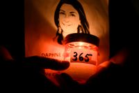 Minnesstund 2018 för den maltesiska bloggaren och journalisten Daphne Caruana Galizia som sprängdes ihjäl av en bilbomb i oktober 2017. Arkivfoto.