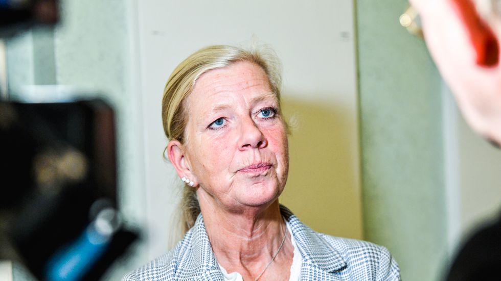 Moderaternas Kristina Axén Olin säger att utbildningsministern försöker ”trolla bort” misslyckad integration i skolan.