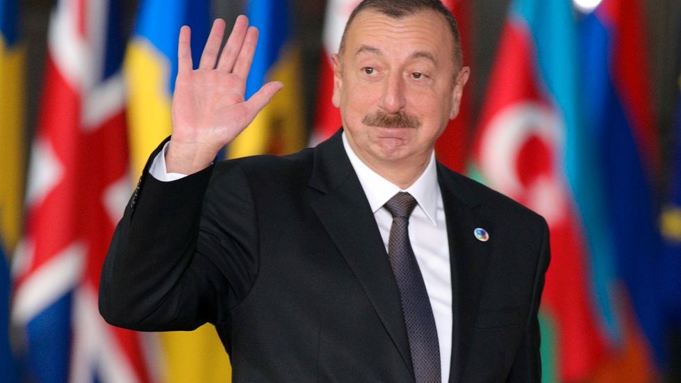 Azerbajdzjans president Ilham Aliyev. Arkivbild.