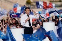 Emmanuel Macron talade i ett soligt Marseille i södra Frankrike.