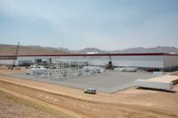 Teslas så kallade Gigafactory i Nevadaöknen. Arkivbild.