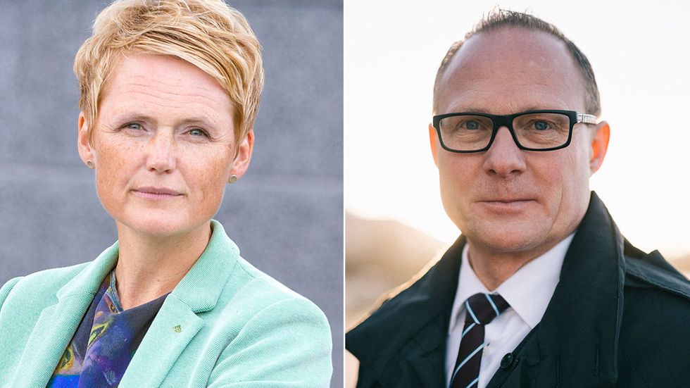Anna-Karin Hatt och Björn Hellman, vd:ar för LRF (Lantbrukarnas riksförbund) och Livsmedelsföretagen.