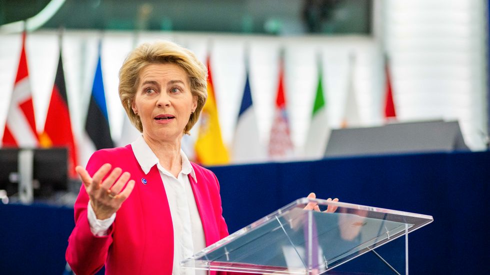 Ordföranden för EU-kommissionen, Ursula von der Leyen. 