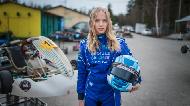 Milla Sjöstrand är fast besluten om att nå Formel 1.