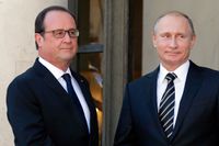 Francois Hollande och Vladimir Putin möttes på fredagen för att diskutera situationen i Ukraina.