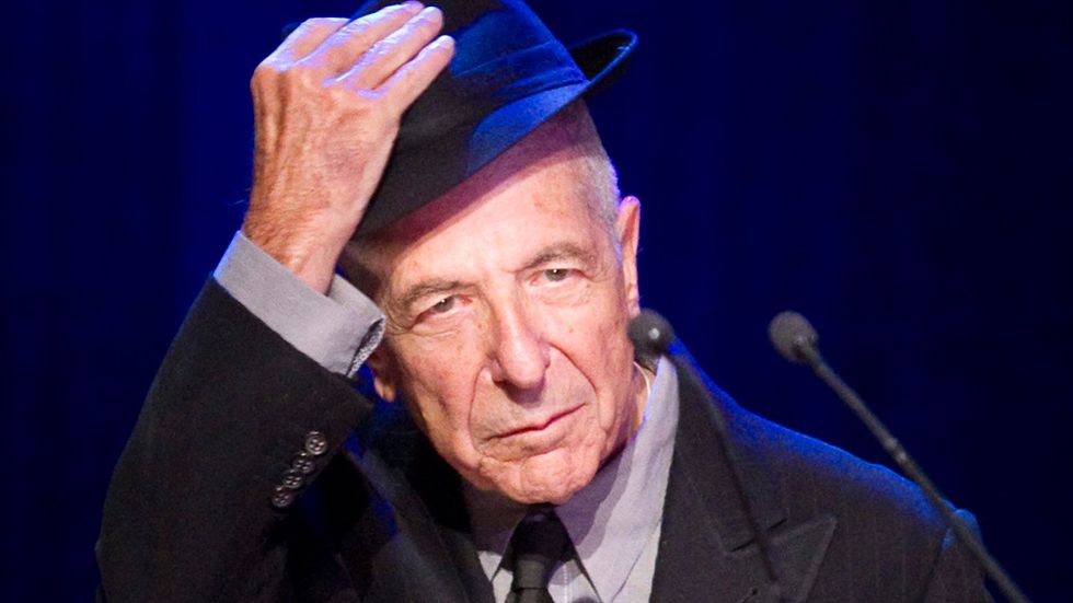 Leonard Cohen tar emot Glenn Gould-priset i Toronto 2012.