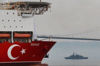 Det turkiska prospekteringsfartyget Yavuz. Arkivbild.