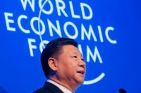 "Ingen kommer att vinna på ett handelskrig", säger Kinas president Xi Jinping under sitt tal i Davos.