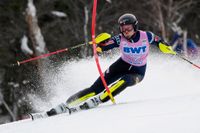 Anna Swenn Larsson ligger femma inför det andra slalomåket i Killington, USA.