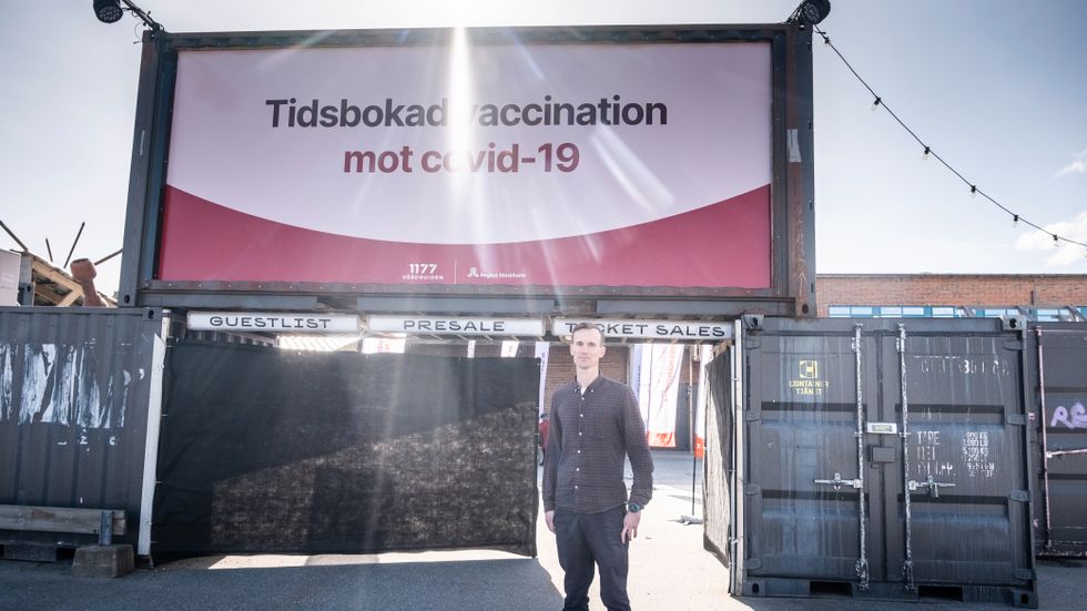 Christoffer Berg, affärschef på Doktor24. De öppnar snart en ny lokal för vaccination mot covid-19 efter ökad efterfrågan.