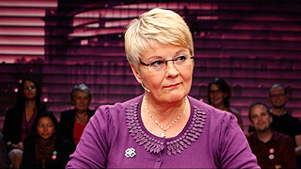Maud Olofssons tur att grillas av SVT.