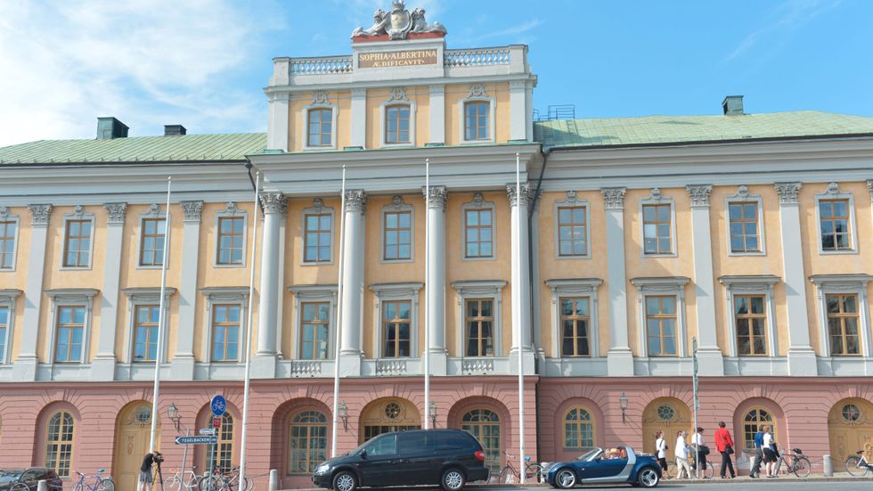 UD, utrikesdepartementet vid Gustaf Adolfs torg i Stockholm. Arkivbild.