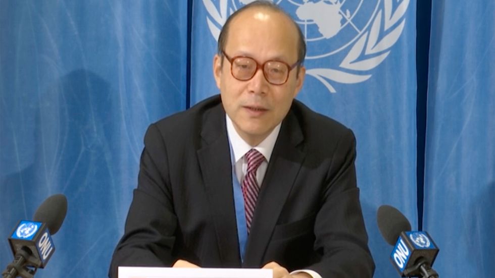 Kinas ambassadör till FN i Genève, Chen Xu.