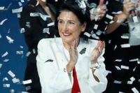 Salomé Zurabisjvili är en av favoriterna inför Georgiens presidentval.