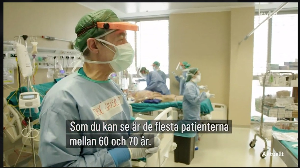 SVT:s Rapport har kritiserats för sitt närgående inslag inifrån en italiensk intensivvårdsavdelning. 