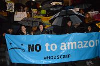 Demonstration mot Amazon.