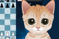 Den virtuella schack-katten Mittens. 