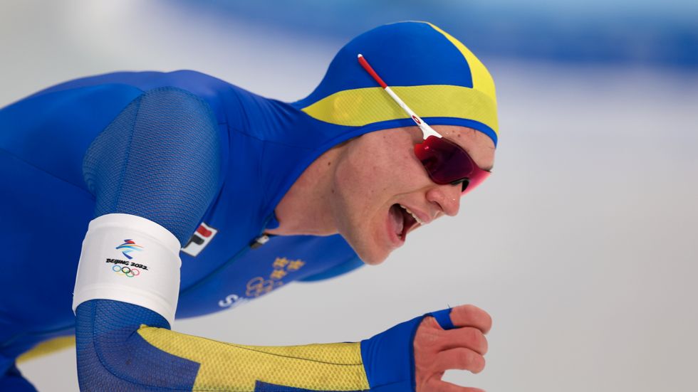 Nils van der Poel på vägen mot OS-guldet.