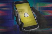 Personer på Snapchat söker efter ”penningtvättsmålvakter” helt öppet. Illustration: Henrik Malmsten
