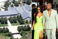 Stjärnparet Kanye Wests och Kim Kardashians hus i området Hidden Hills räddades undan lågorna – av en privat brandkår. 