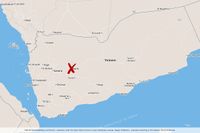 Sju regeringssoldater har dödats i en robotattack mot en militärbas i provinsen Marib i Jemen.