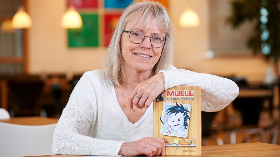 Lena Furberg skapade Mulle 1972. Pressbild.
