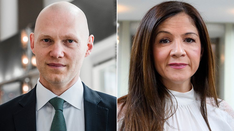 Niklas Wykman (M) och Gulan Avci (L) är skatte­politiska tales­personer.