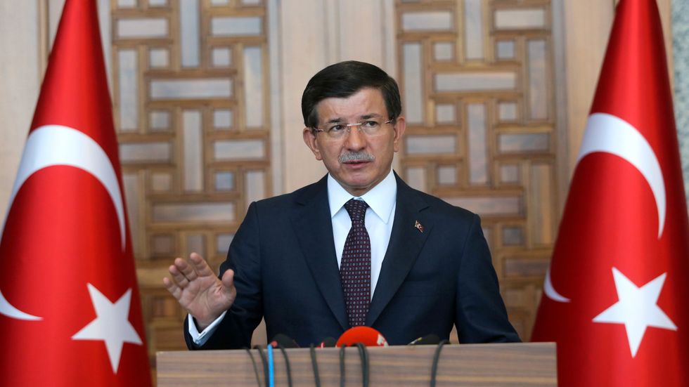 Turkiets premiärminister Ahmet Davutoğlu