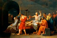 ”Sokrates död”, målad 1787 av den franske konstnären Jacques-Louis David.