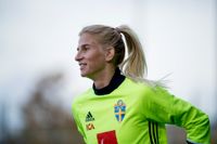 Sofia Jakobsson är redo för comeback i landslaget efter korsbandsskadan. Arkivbild.