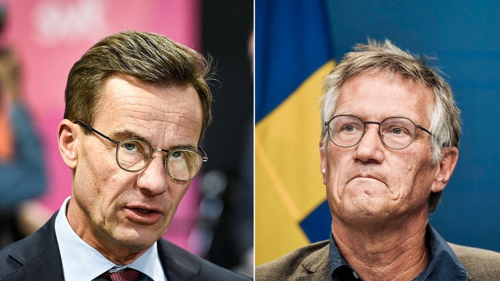 Ulf Kristersson och Anders Tegnell.