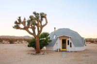 Stugan Dome in the Desert i Joshua Tree går att hyra för omkring 2000 kr per natt.