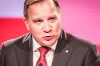 Statsminister Stefan Löfven håller sitt sista tal på Socialdemokraternas partikongress. 