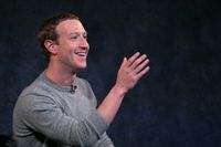 Mark Zuckerbergs Facebook mer än dubblade vinsten under årets första kvartal. Arkivbild.