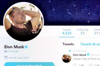 Elon Musks Twitterprofil. 