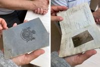 Konstnären John Bauers sista pass, som användes vid en resa till Köpenhamn 1918, har återfunnits. Pressbild.