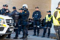 Mellan 30 och 40 nationalistextremister ha gripits i samband med att de genomförde en demonstration i centrala Oslo på lördagen.