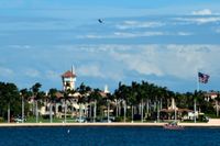 USA:s president Donald Trumps egendom och klubb Mar-a-Lago i Florida i USA. Arkivbild.