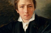 Heinrich Heine porträtterad av konstnären Moritz Daniel Oppenheim 1831.