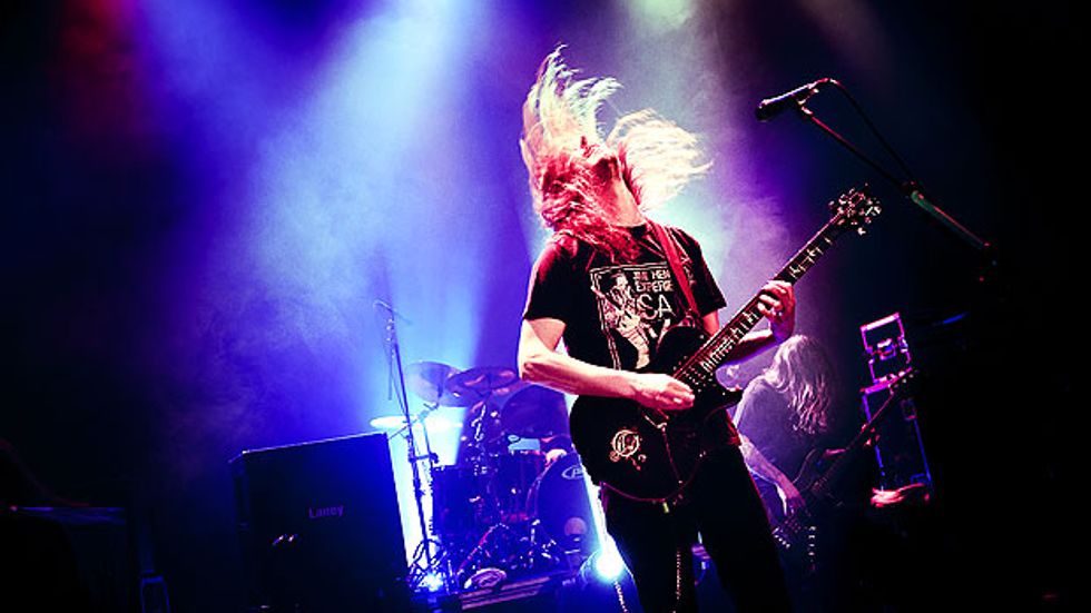 Opeths sångare Mikael Åkerfeldt på Cirkus.