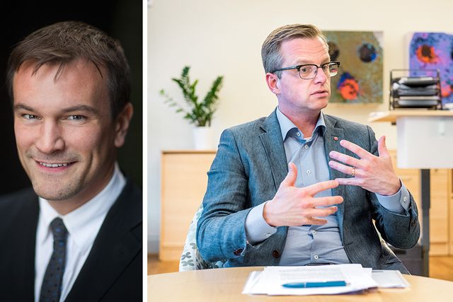 När får vi se näringsminister Mikael Damberg (till höger) lyfta fram gambling som det verkliga svenska spelundret? Det skriver Gustaf Hoffstedt från Branschföreningen för Onlinespel.