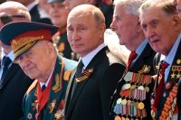 2020. President Putin under firandet av 75-årsdagen av segern över nazisterna.