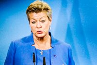 Ylva Johansson är ansvarig för flyktingfrågor i sin roll som EU-kommissionär. Hon står inför en stor arbetsbelastning ifall Ryssland skulle anfalla Ukraina.