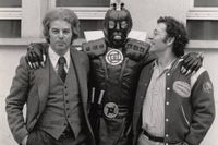 Alejandro Jodorowsky och Jean Moebius Giraud tillsammans med en möjlig föregångare till Darth Vader och hans rymdkrigarkollegor.