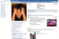 Så här såg en profilsida på Facebook ut 2006.