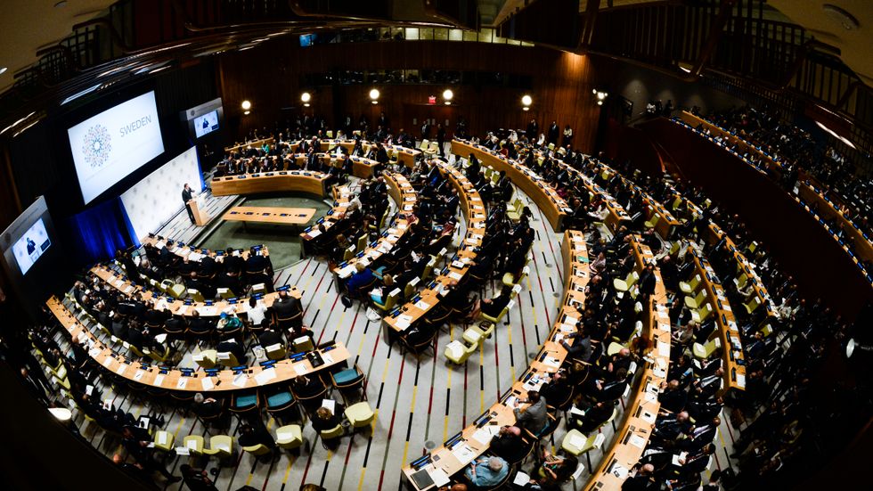 Förhandlingarna kan starta efter en omröstning i FN:s generalförsamling. Arkivbild.